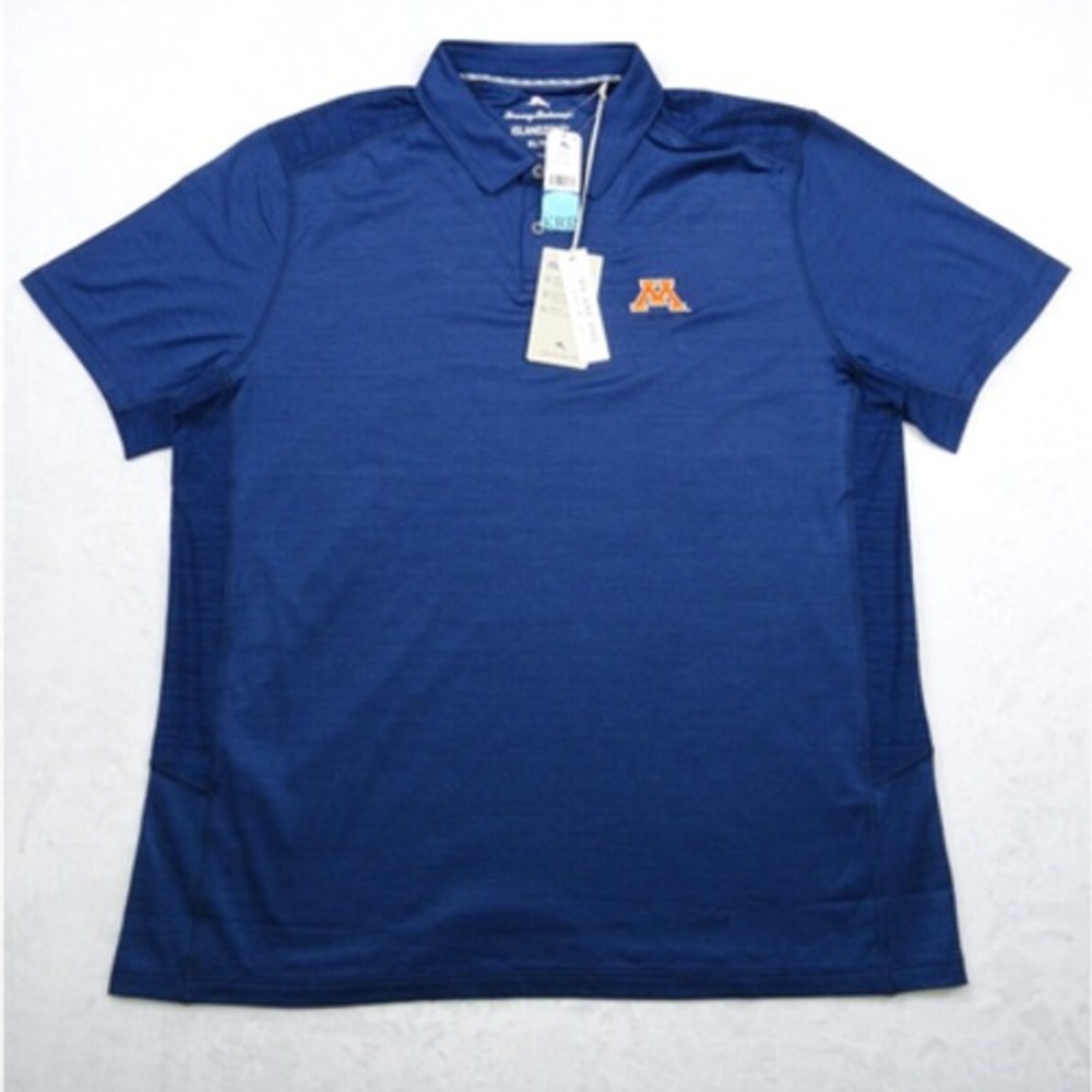 University of Minnesota Shirt Mens XL Blue Polo IslandZone Tommy Bahama NWT